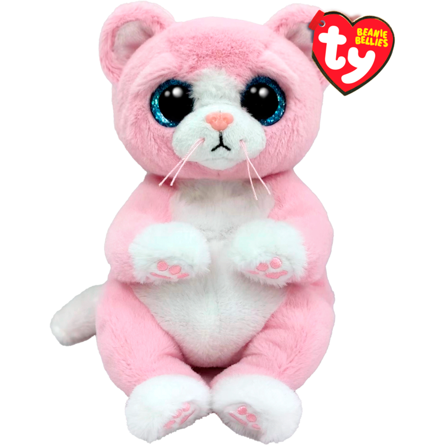 Ty Beanie Boos Regular Plush Lilliebelle Pink Cat