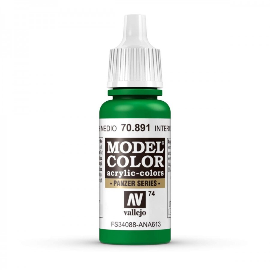 Vallejo Acrylic Paint Model Colour Intermediate Green 17-18ml