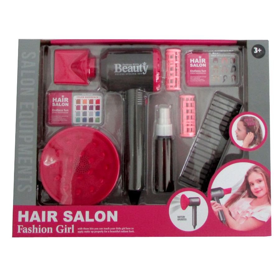 Hair Salon Fashion Set With Power Hair Dryer