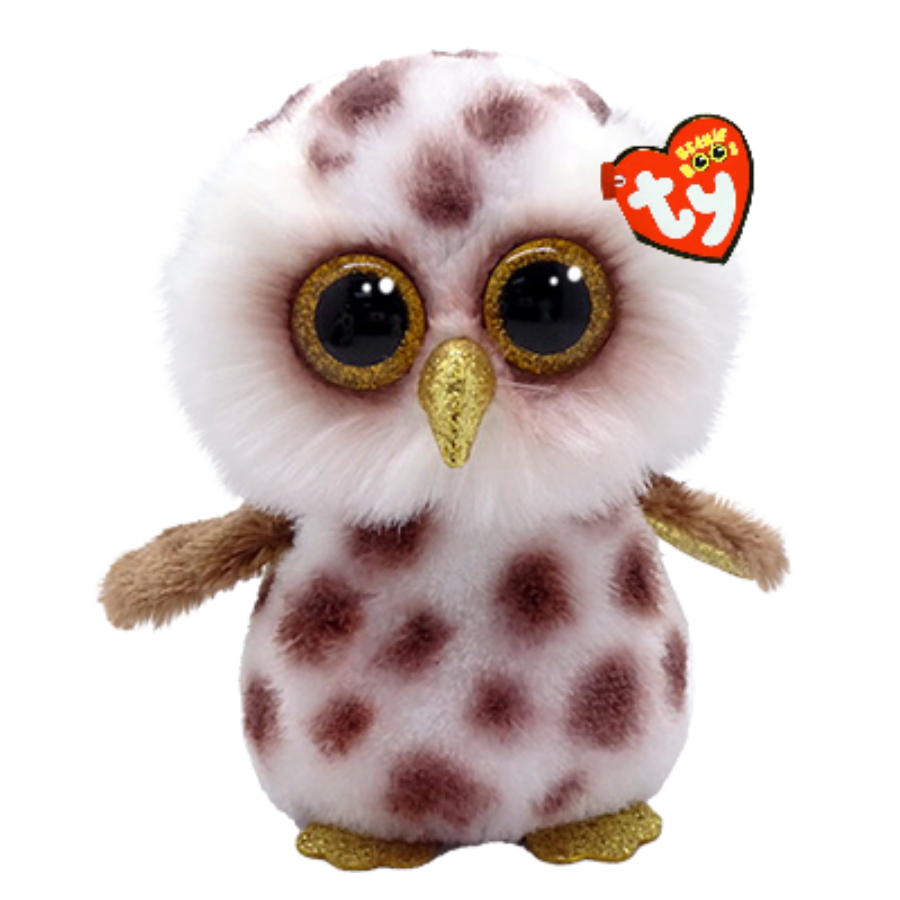 Ty Beanie Boos Regular Plush Whoolie Spotted Owl