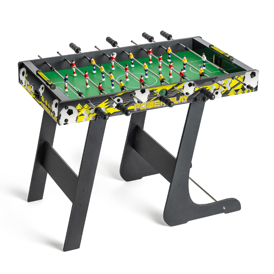 Power Play Football Game Table With Folding Legs 92cm x 51cm x 69cm High