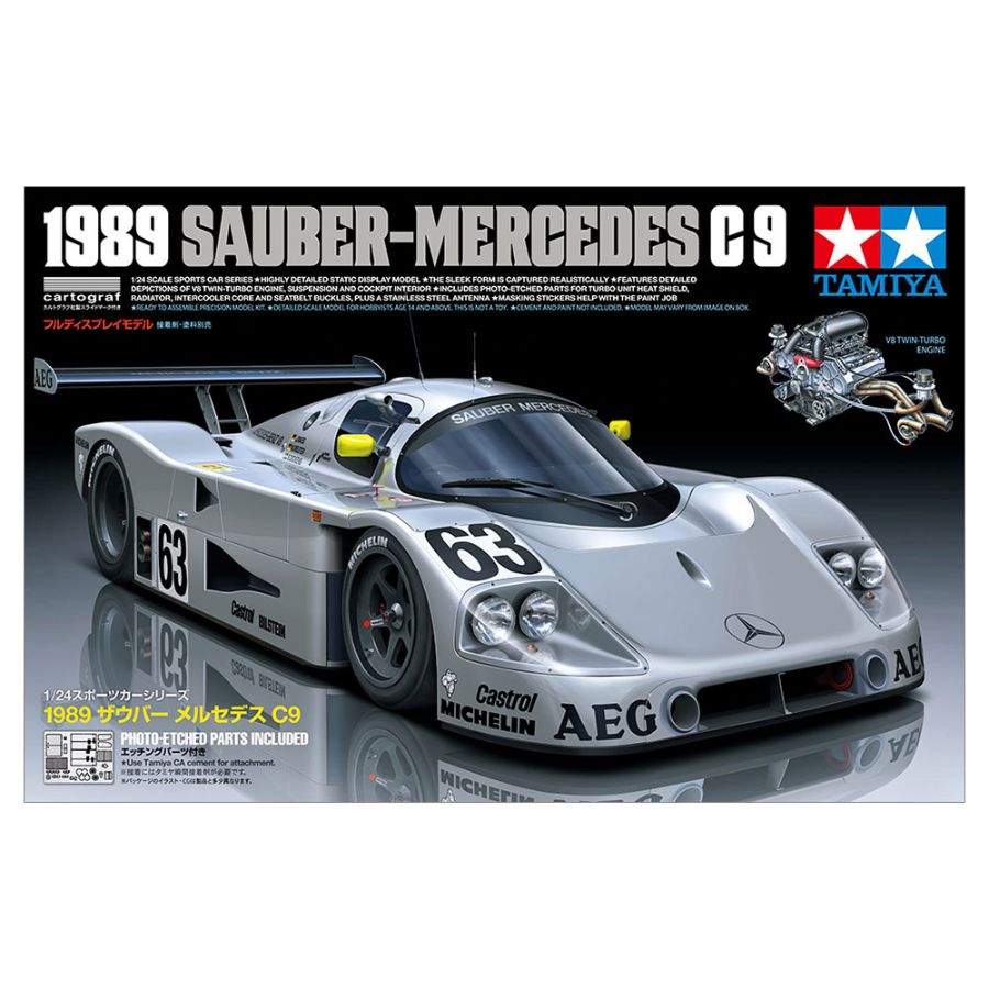 Tamiya Model Kit 1:24 1989 Sauber-Mercedes C9