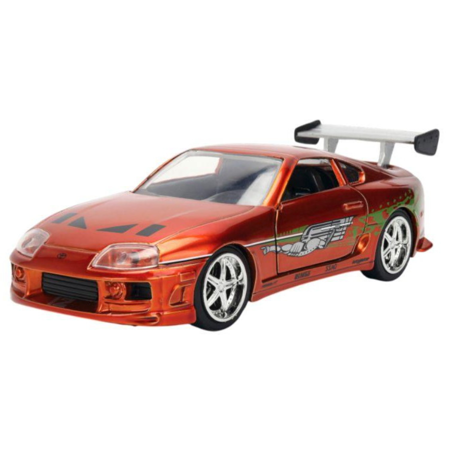 Jada Diecast 1:32 Fast & Furious Brians 1995 Toyota Supra 25th Anniversary Candy Deco