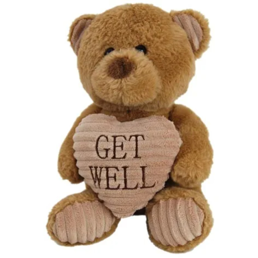 Bear Get Well Soon Cream 26cm