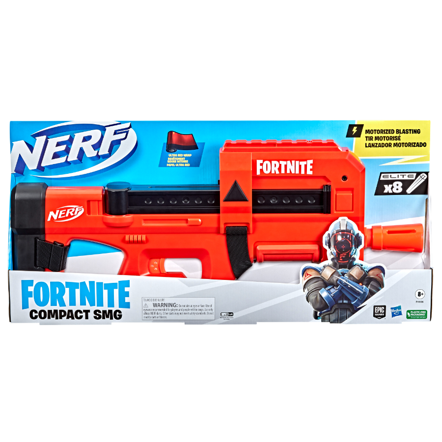Nerf Fortnite Compact SMG Motorized Dart Blaster