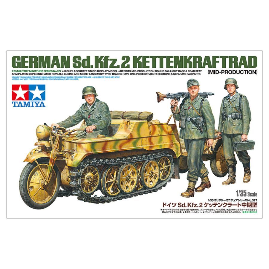 Tamiya Model Kit 1:35 German Sd Kfz 2 Kettenkraftrad