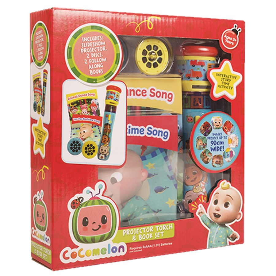 Cocomelon Projector Torch & Book Set