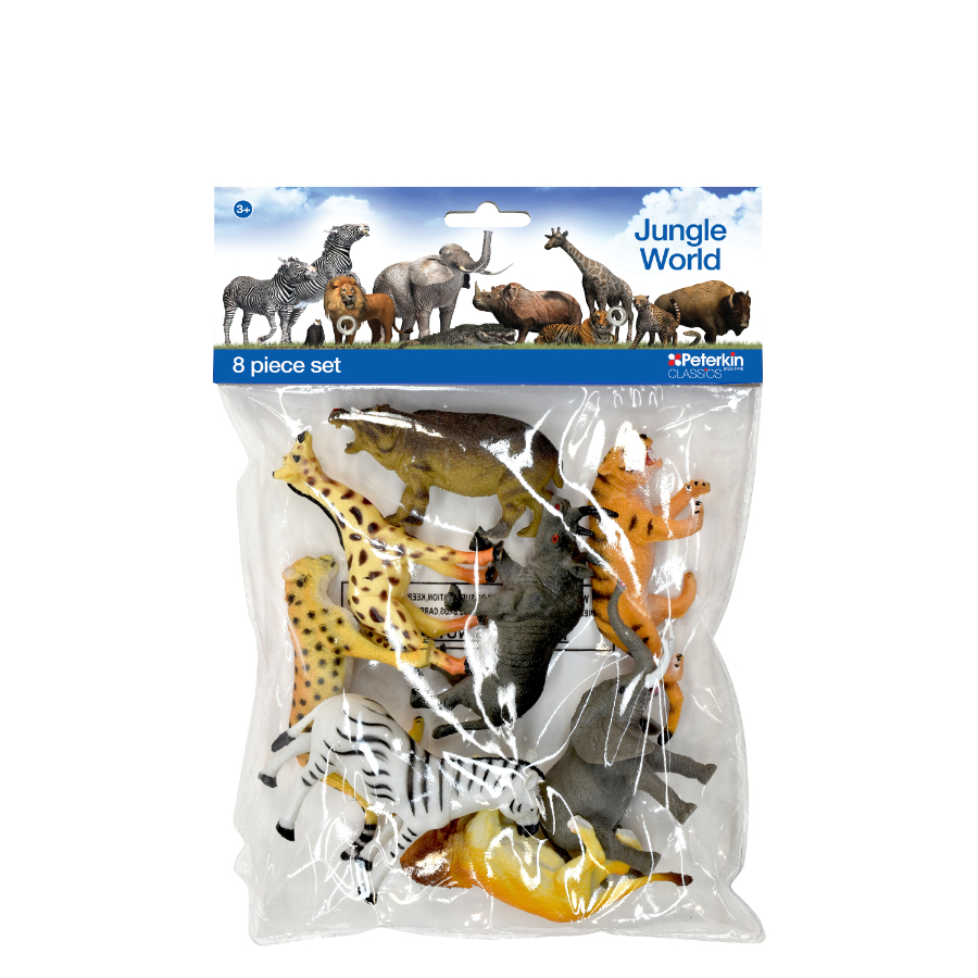 Animal World Figurines Jungle 8 Piece Set
