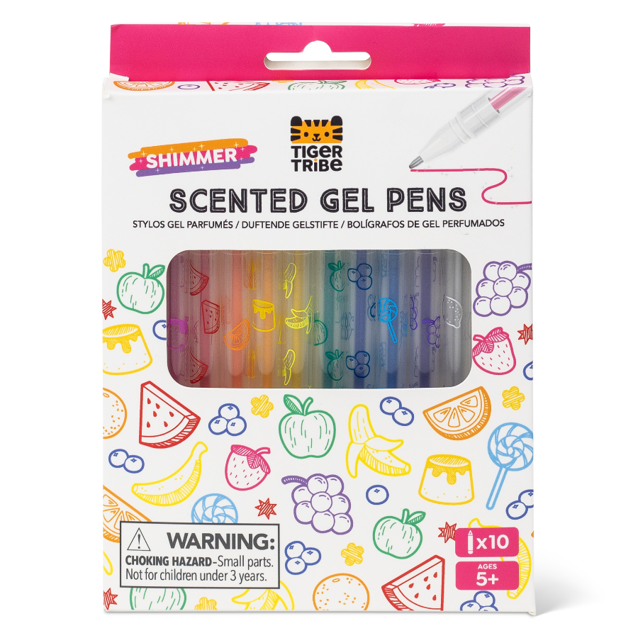 Tiger Tribe Stationery Shimmer Scented Gel Pens