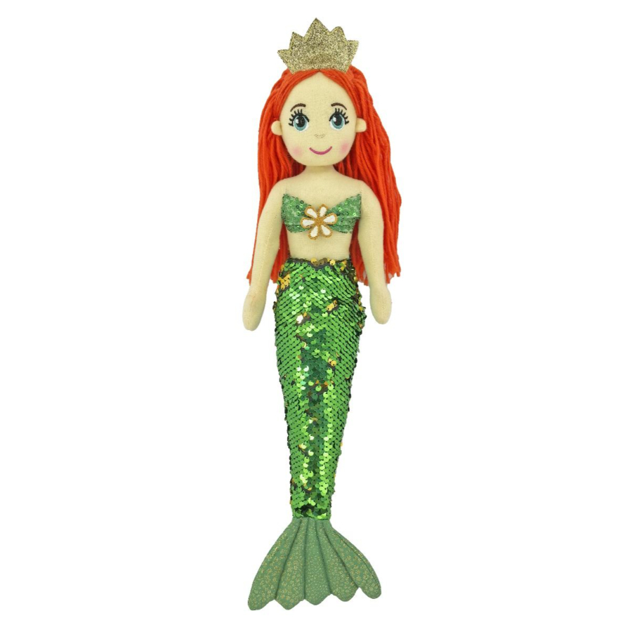Mermaid Nerida Green and Gold