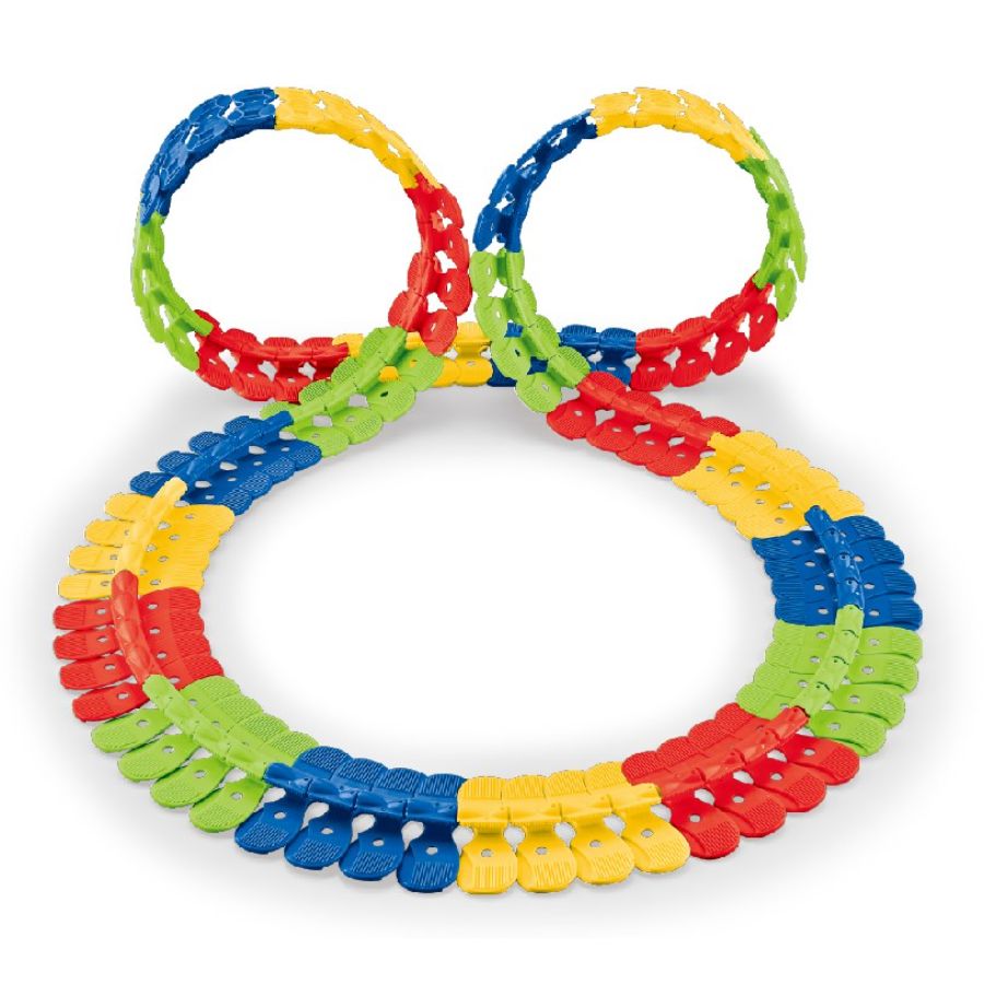 Flexible Track Playset With 97 Pieces