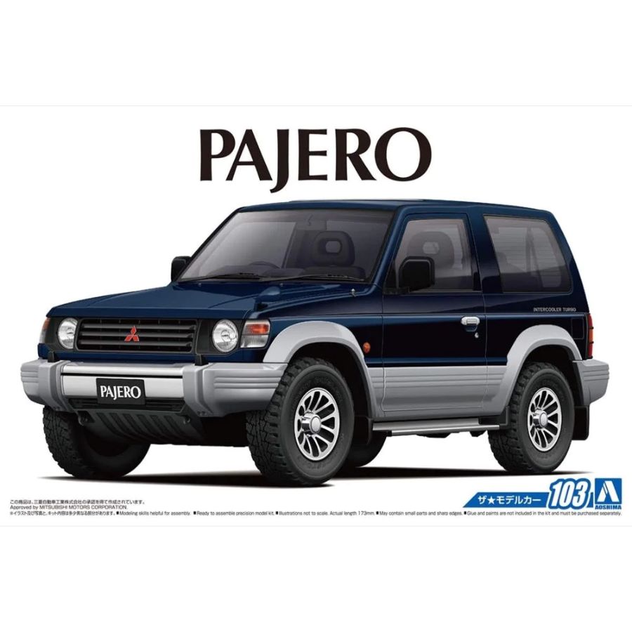 Aoshima Model Kit 1:24 Mitsubishi V24WG Pajero Metal Top Wide XR-II 91
