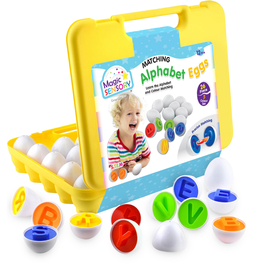 Magic Sensory Alphabet Eggs 26 Pack