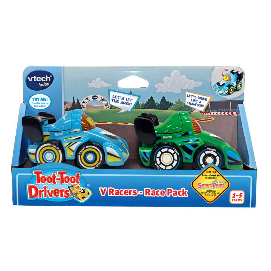 VTech Toot Toot Drivers V Racers Vehicles 2 Pack Assorted