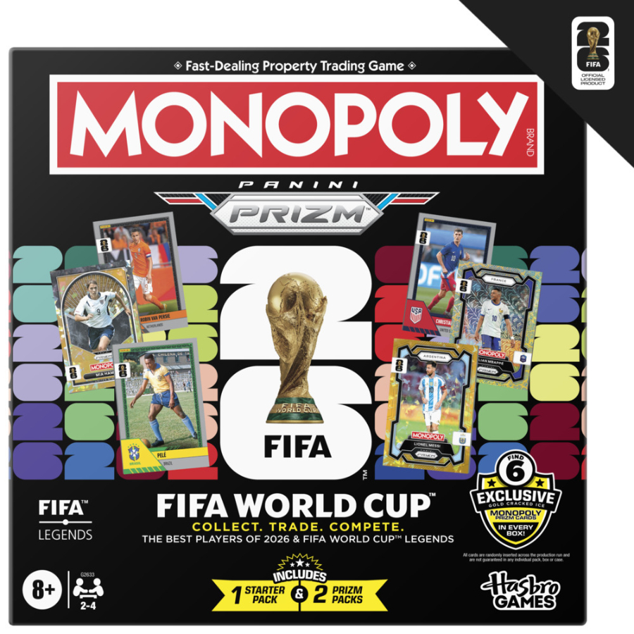 Monopoly FIFA World Cup Edition With Panini Prizm Trading Cards