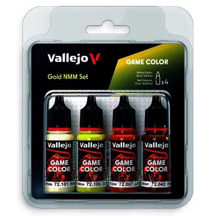 Vallejo Game Colour Gold Colours Acrylic Paint Set