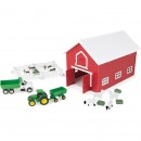 John Deere Barn Playset With 24 Pieces