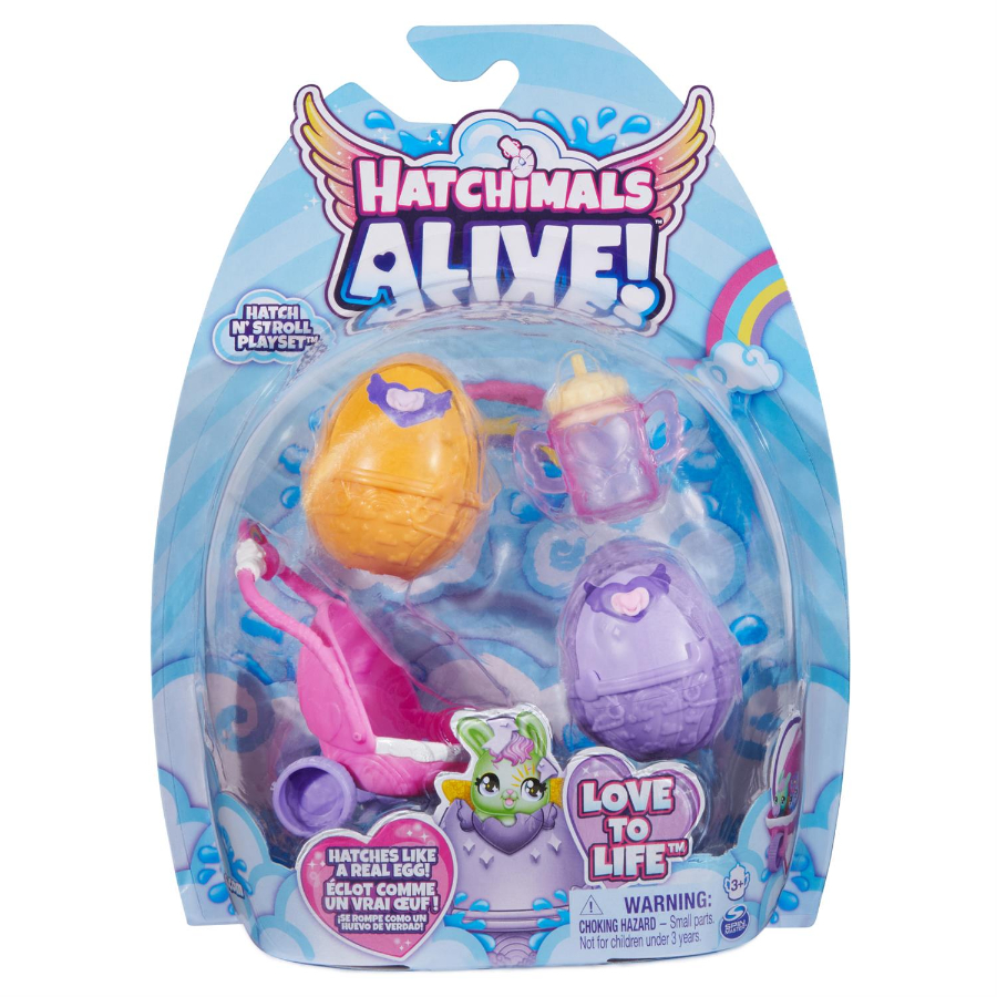 Hatchimals Alive Hatch N Stroll Nursery Pack
