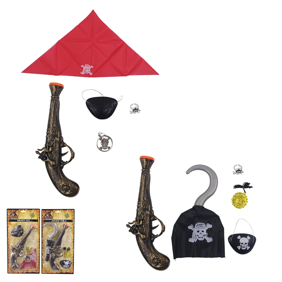 Kids Dress Up Set Pirate 5 Piece Kit Assorted