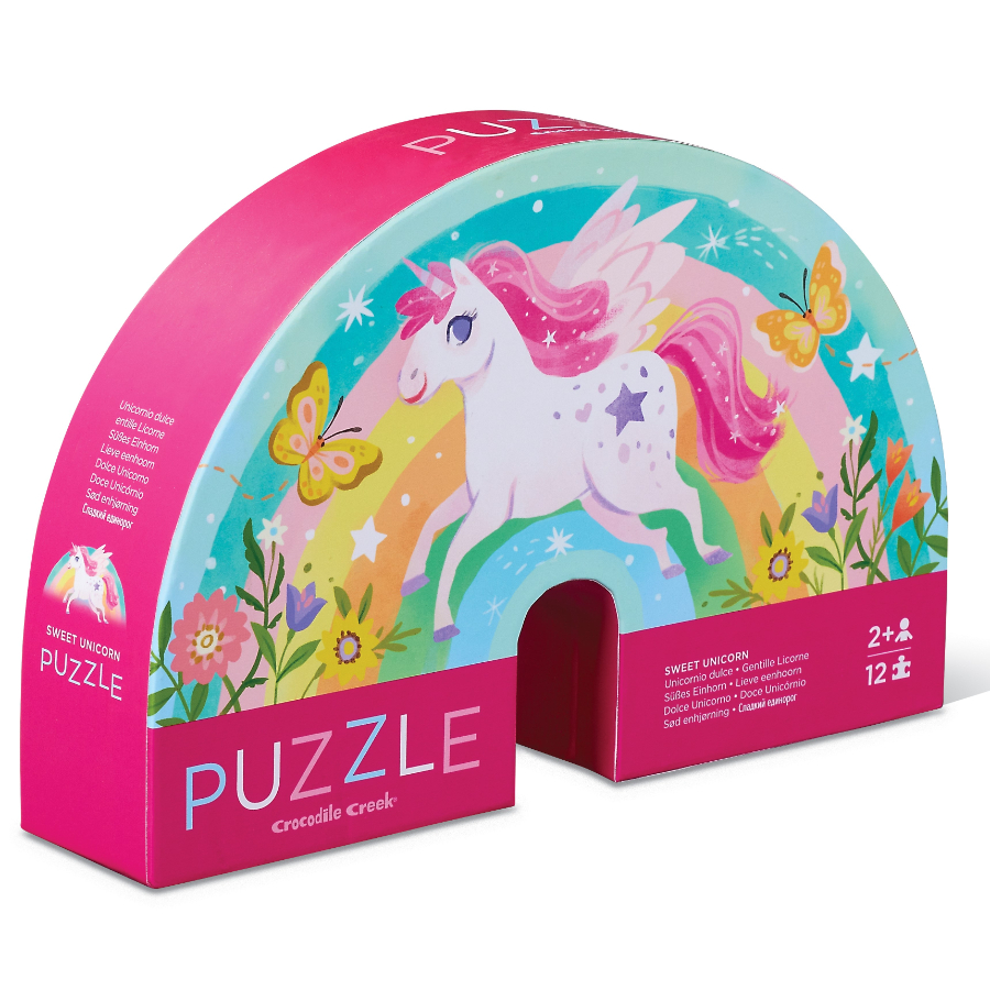 Crocodile Creek 12 Piece Puzzle Sweet Unicorn