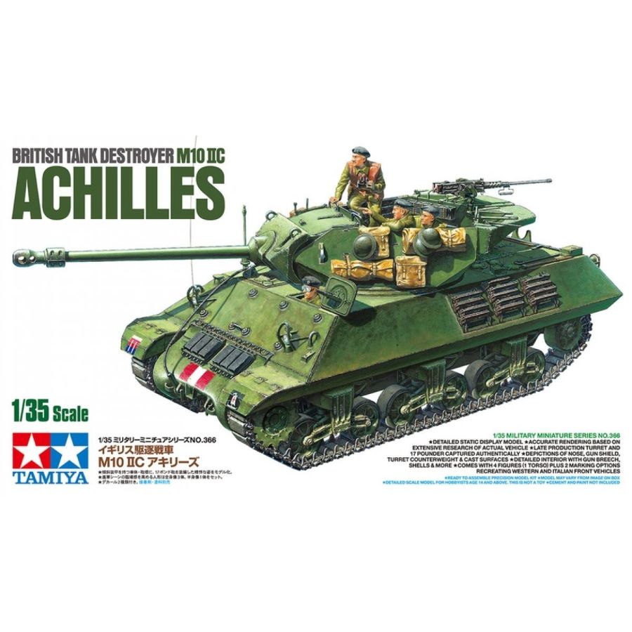 Tamiya Model Kit 1:35 British Tank Destroyer M10 IIC Achilles