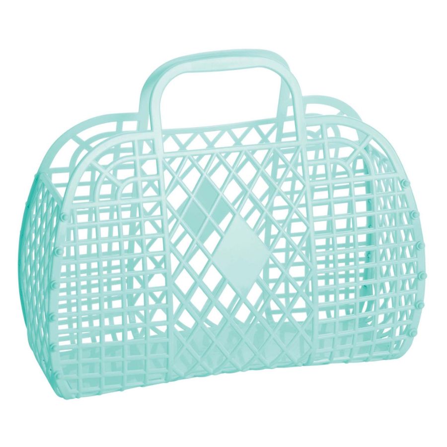 Sun Jellies Retro Jelly Bag Basket Regular Mint