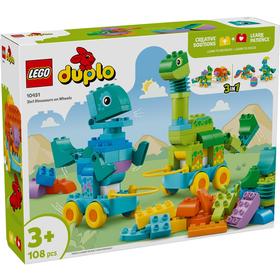 LEGO DUPLO 3 In 1 Dinosaurs On Wheels