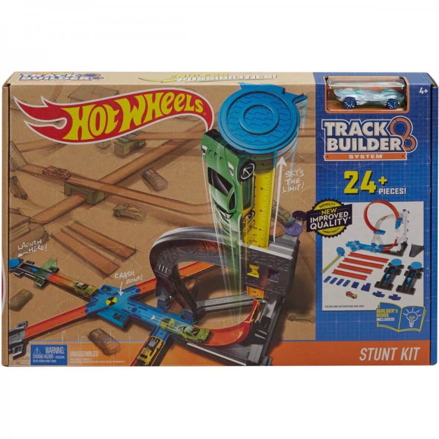 Hot Wheels Track Builder Long Jump Challenge