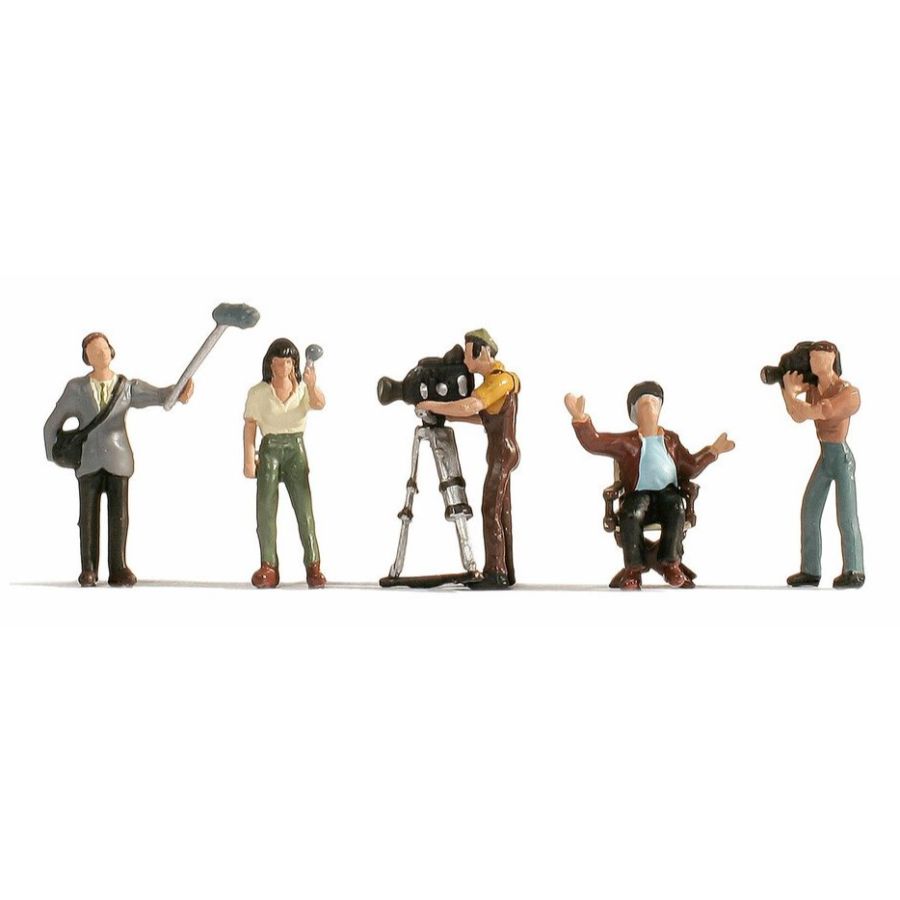 Noch Rail Buildings & People HO-OO TV Camera Crew