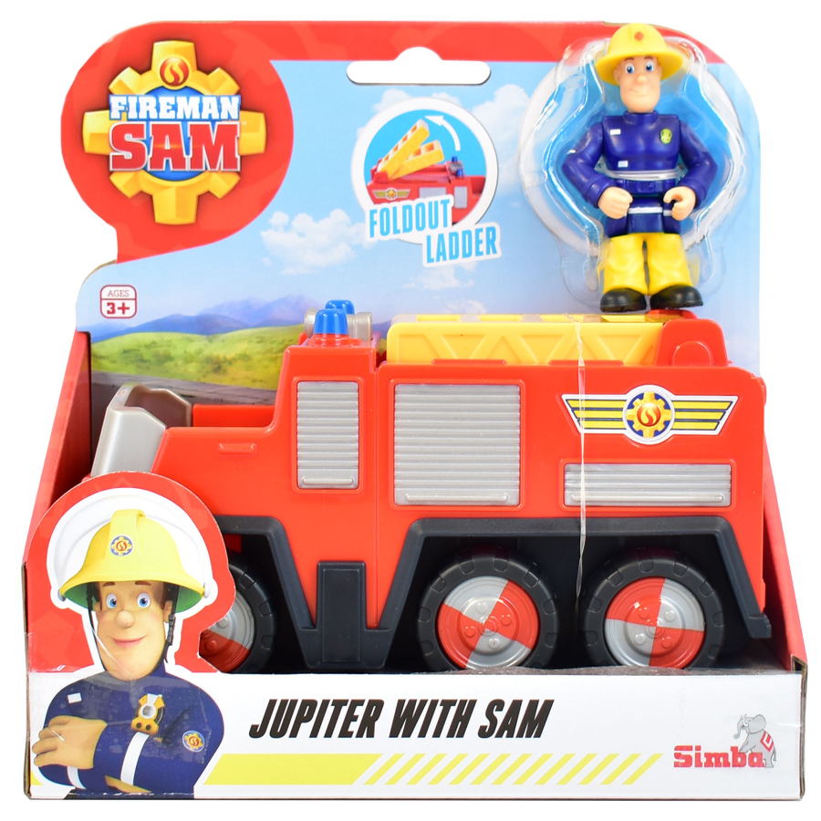 Fireman Sam Jupiter Vehicle & Sam Figure