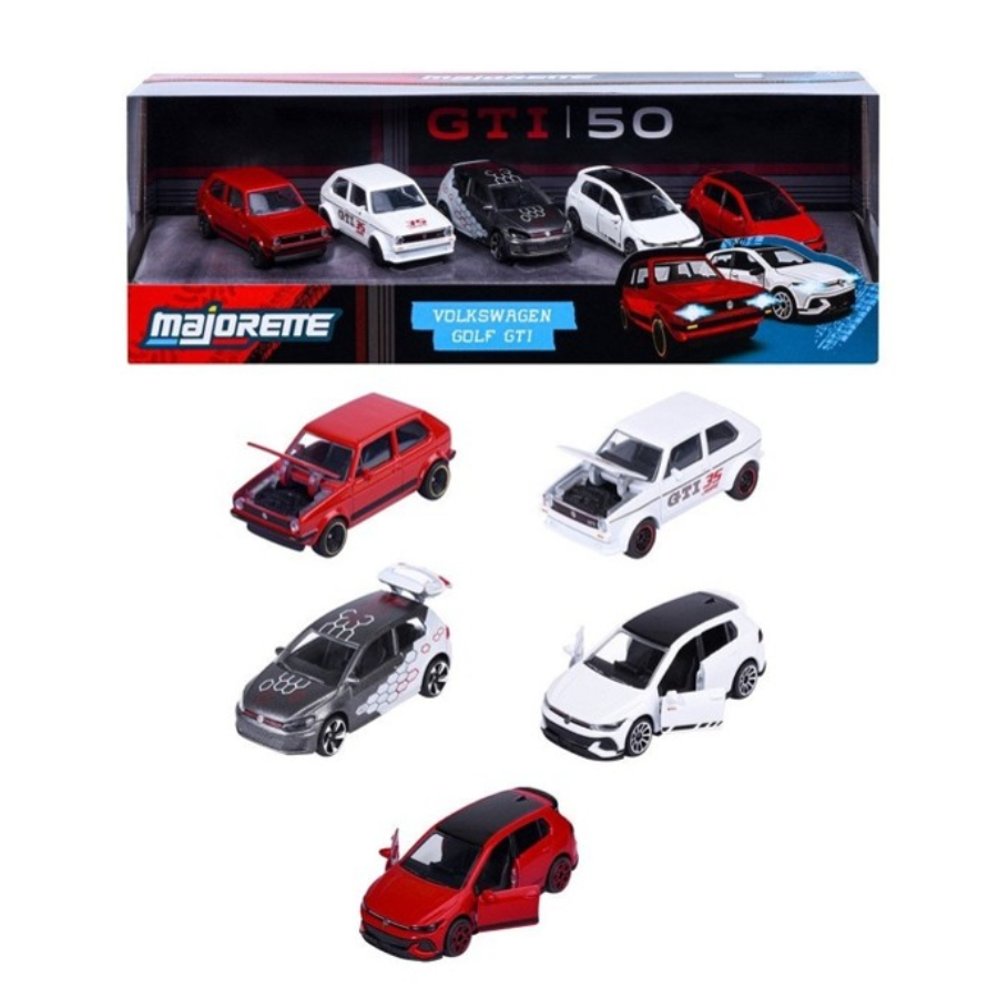 Majorette Diecast Cars Golf GTI 5 Piece Gift Pack