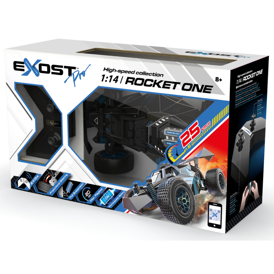 Silverlit Radio Control Exost Pro Rocket One 2.4Ghz With Rechargable Batteries