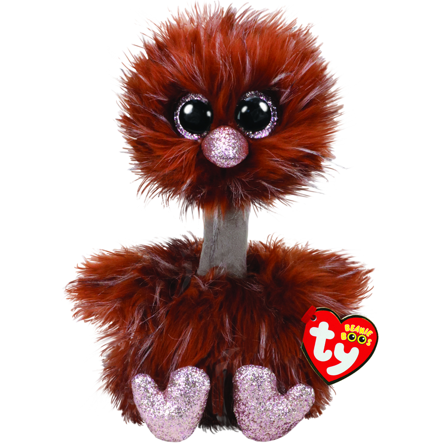 Beanie Boos Medium Plush Orson Brown Ostrich