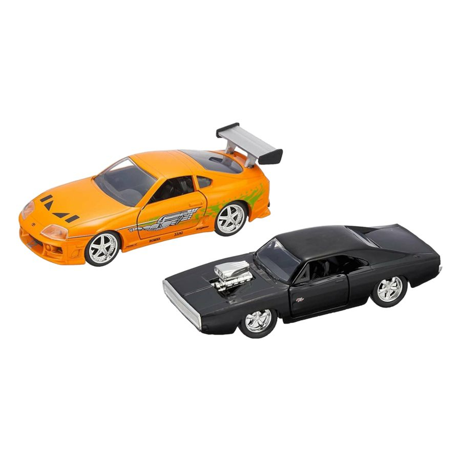 Jada Diecast 1:32 Fast & Furious Dodge Charger & Toyota Supra 2 Pack