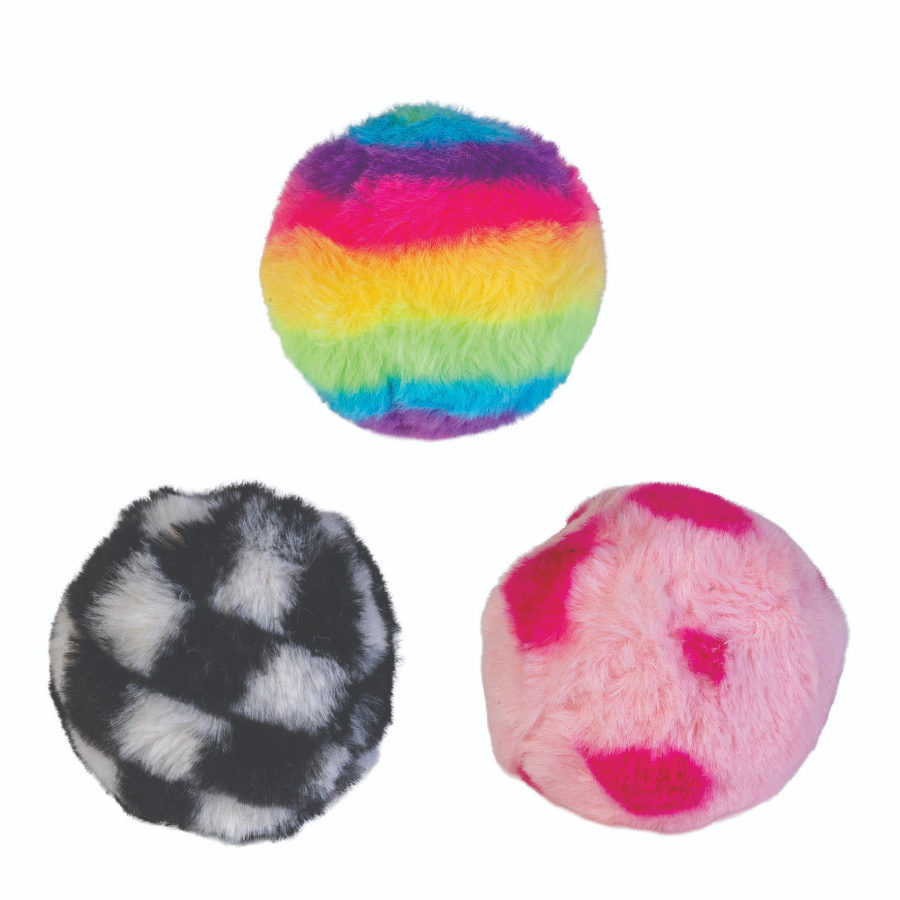 Bouncing Ball Plush Pattern Assorted