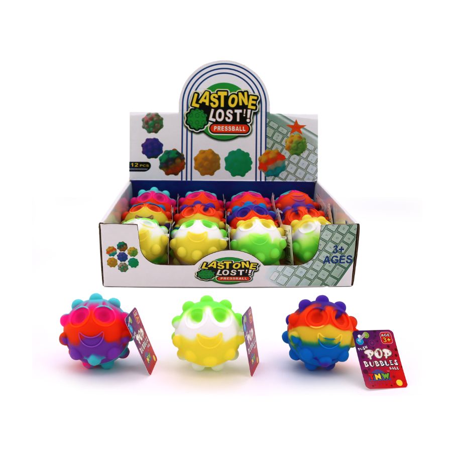 Pop Ball With Face Assorted