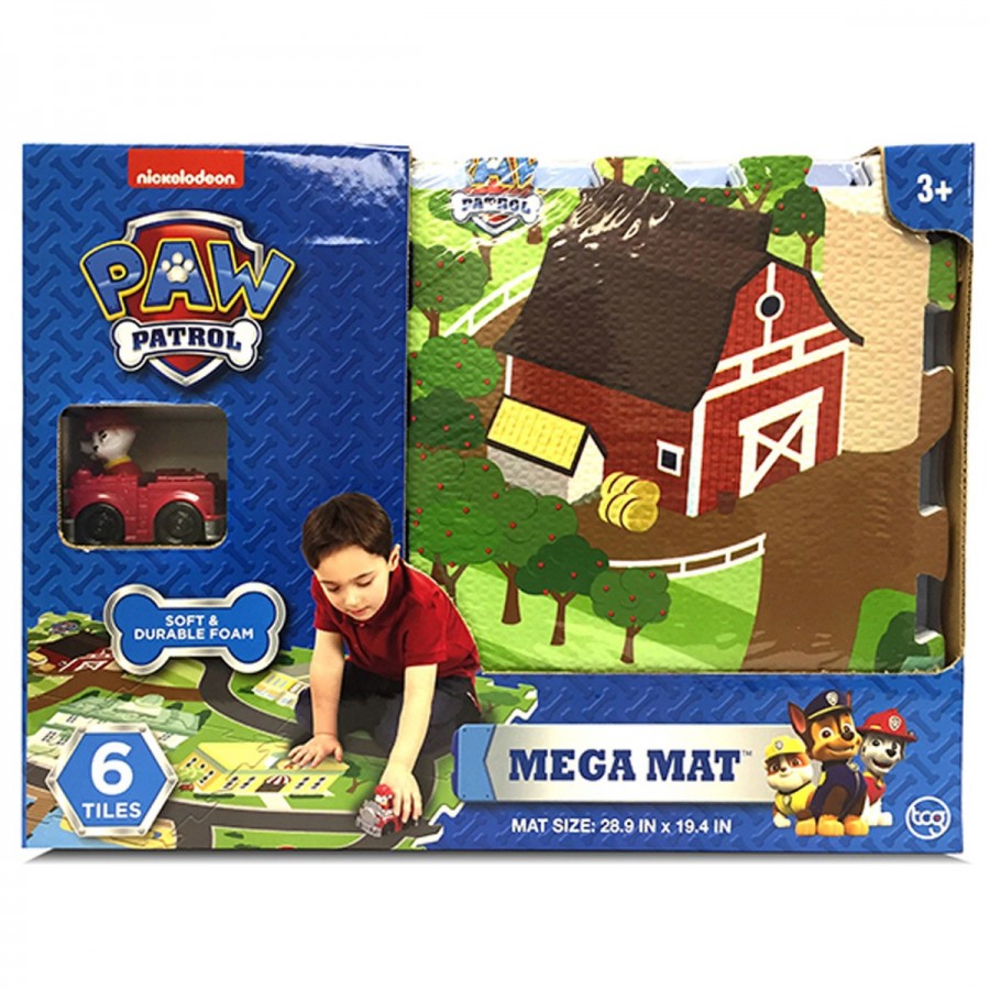 Paw Patrol Mega Mat 6 Tiles & Vehicle