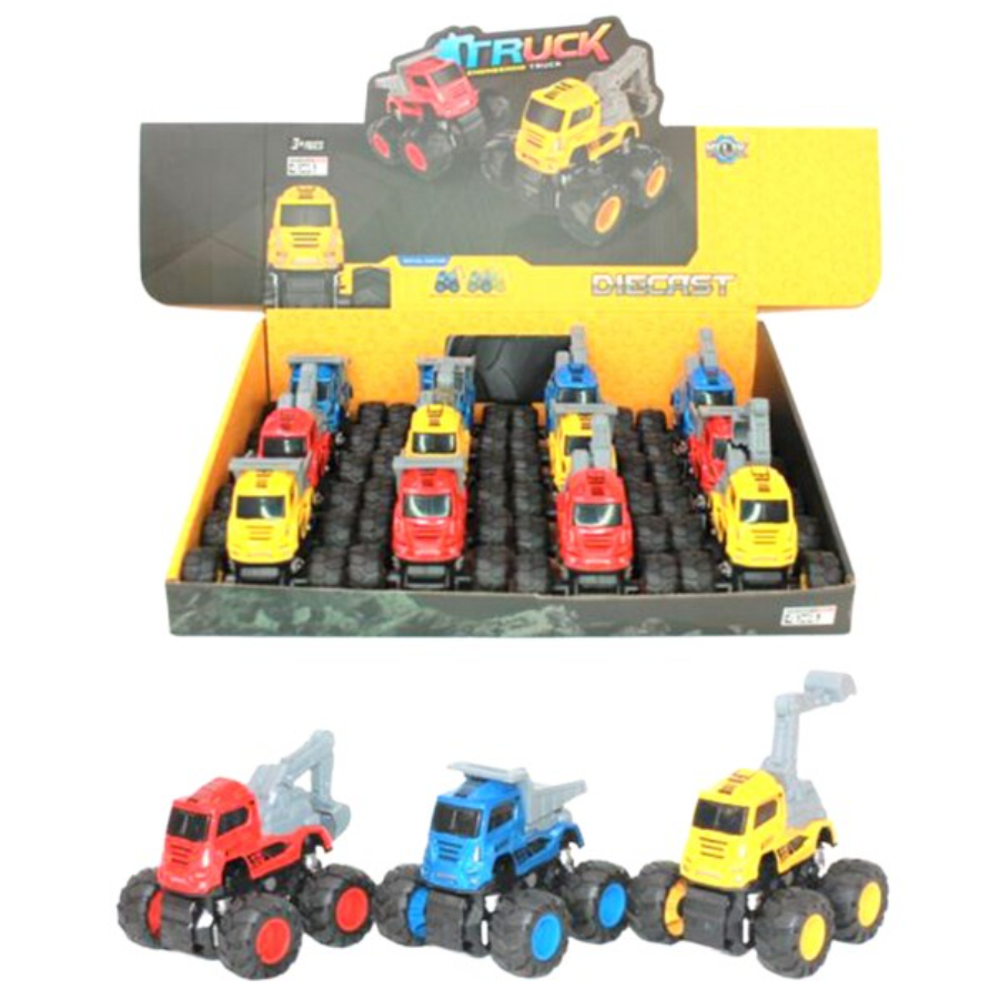 Big Wheel Diecast Friction Construction Truck Assorted