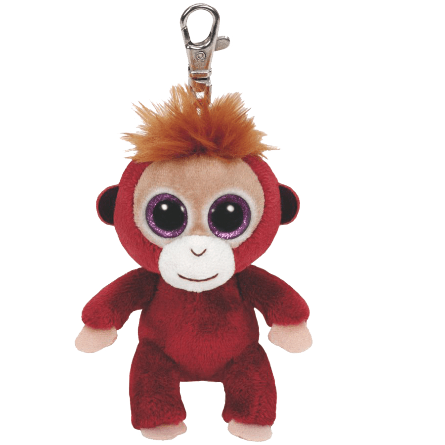 Beanie Boos Clips Boris Monkey Spikey Hair