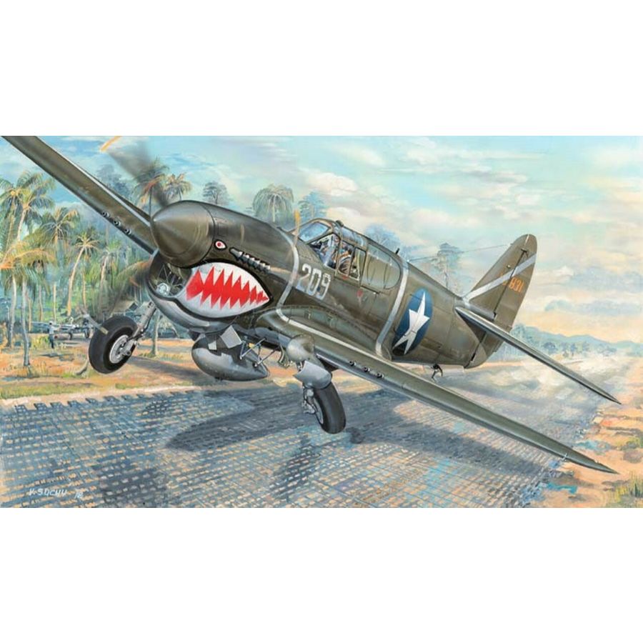 Trumpeter Model Kit 1:32 P-40F Warhawk Australian Decals