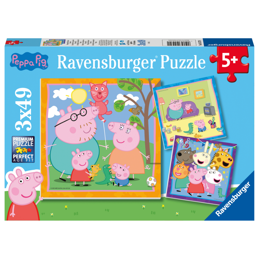 Ravensburger Puzzle 3x49 Piece Peppas Family & Friends