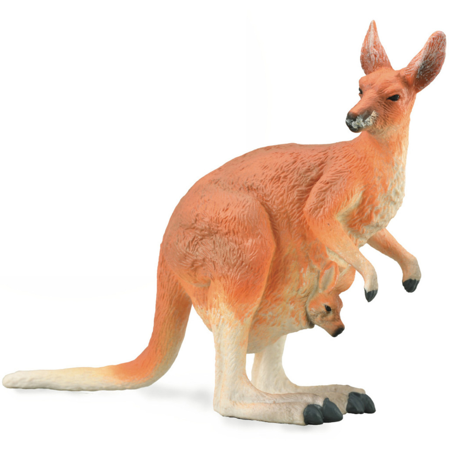 Collecta Large Red Kangaroo Female With Joey