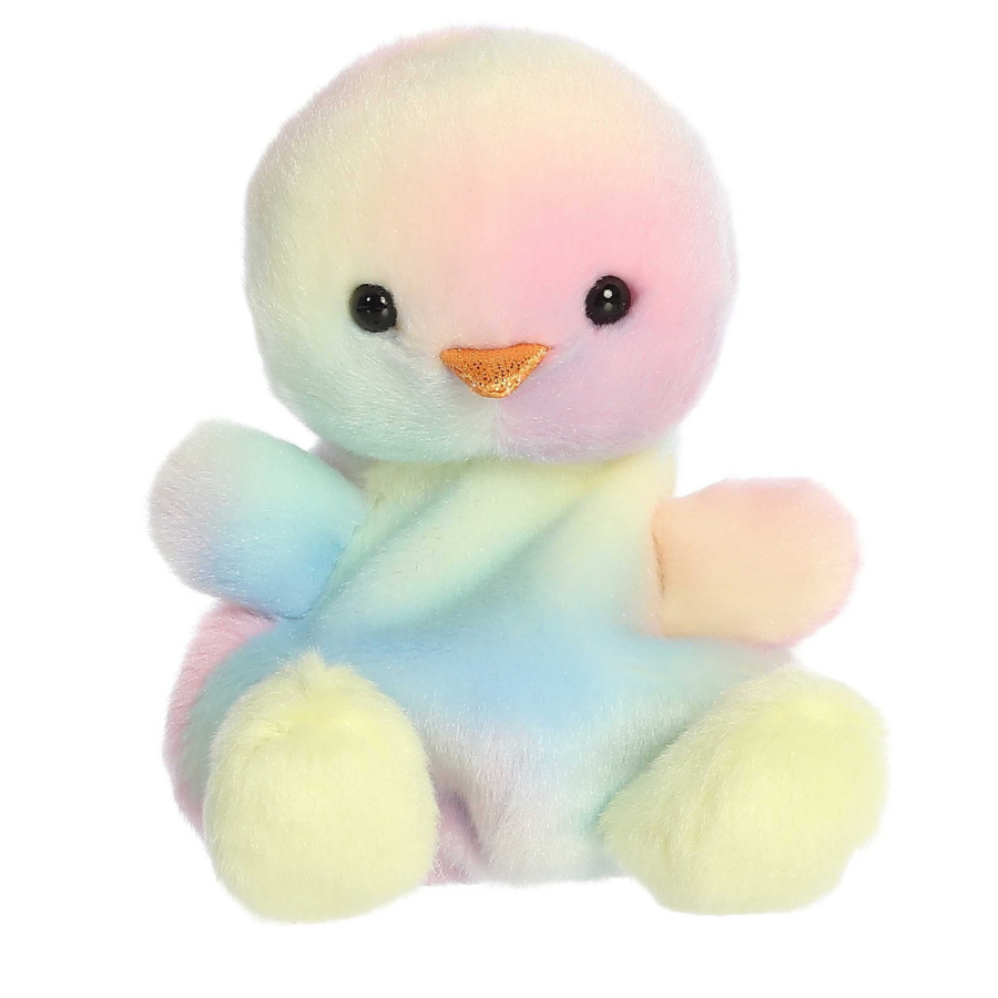 Palm Pals Plush 13cm Pastel Rainbow Chick