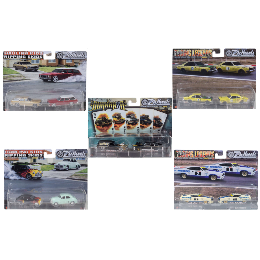 Oz Wheels 1:64 Fully Sick Detail Racing Legends Twin Set Series 2 Assorted