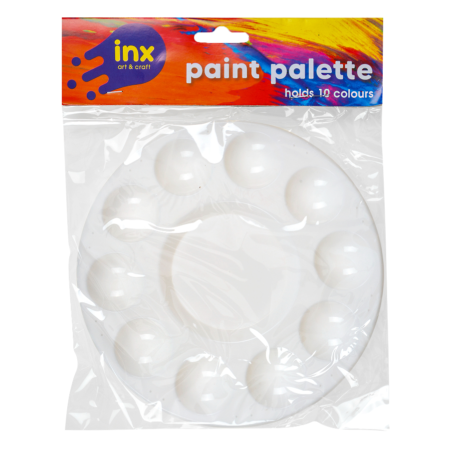 Inx Art & Craft Paint Palette With 10 Round Holds