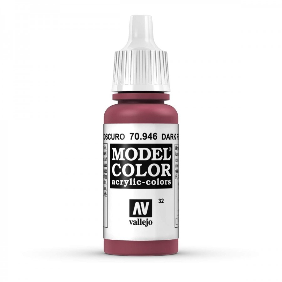 Vallejo Acrylic Paint Model Colour Dark Red 17-18ml