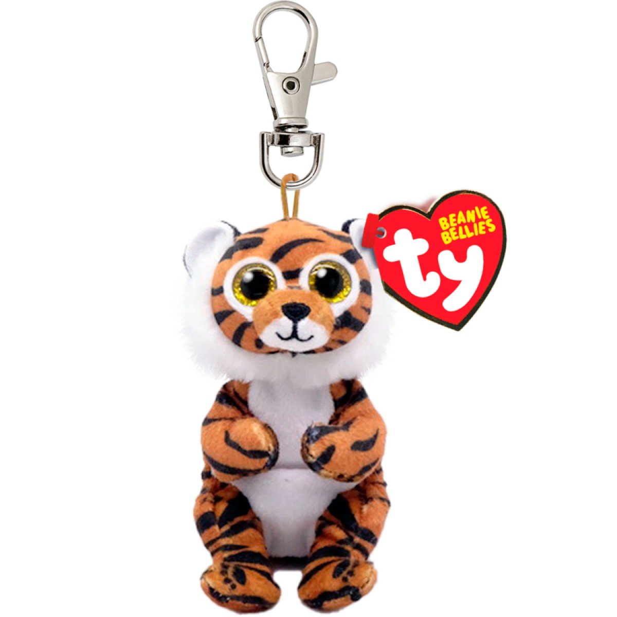 Portachiavi Peluche Ty Beanie Boo - Luther Il Cane Dalmata Con Occhi Glitterati