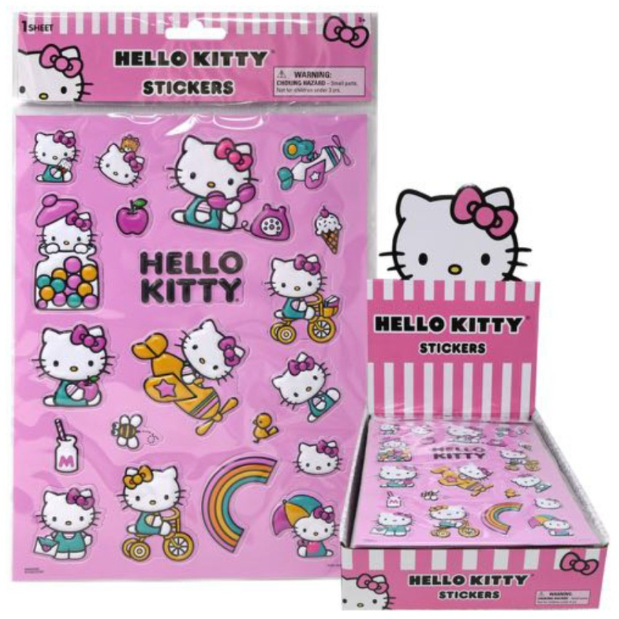 Hello Kitty Raised Stickers