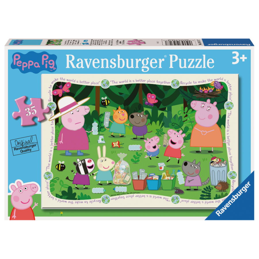 Ravensburger Puzzle 35 Piece Peppa Pig Clean Up