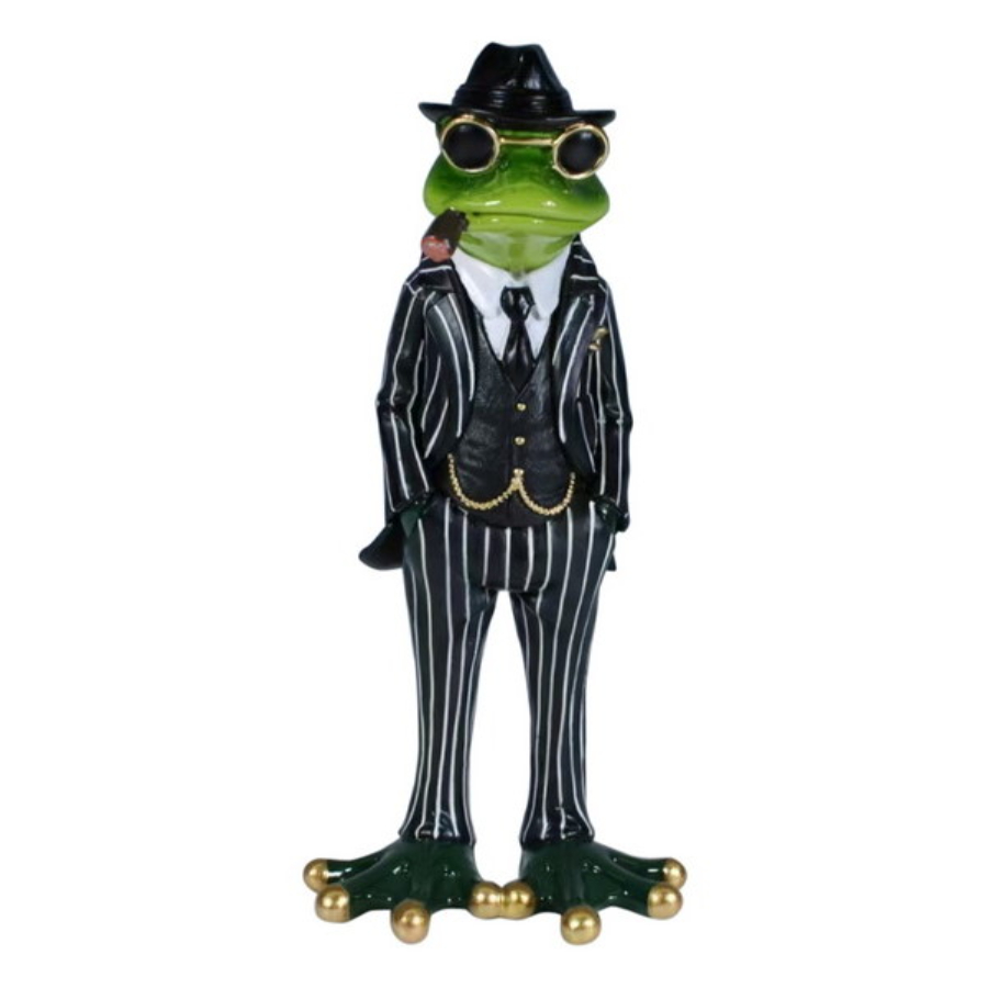 Frog GangsterÂ With Cigar 17cm